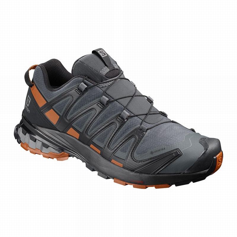 Salomon Israel XA PRO 3D V8 GORE-TEX - Mens Trail Running Shoes - Dark Blue/Black (CFBG-80173)